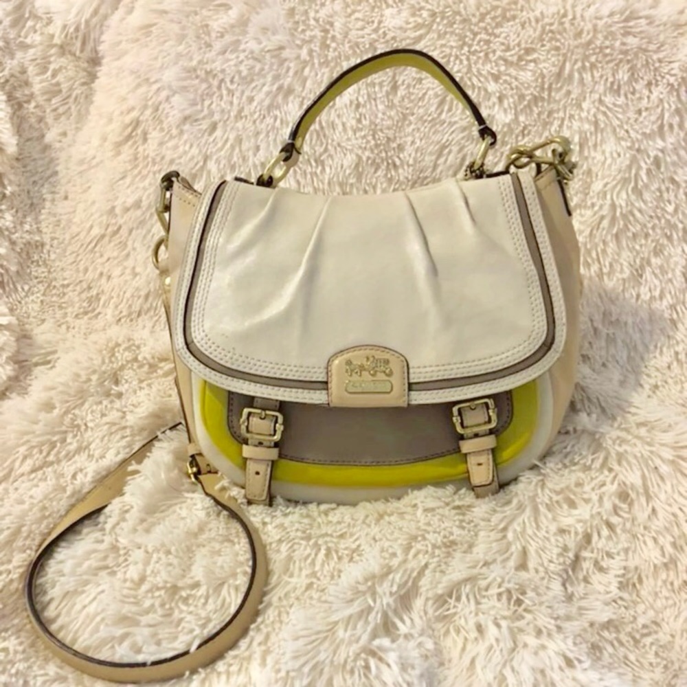 Authentic Coach saddle satchel handbag